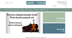 Desktop Screenshot of lashofviolins.com