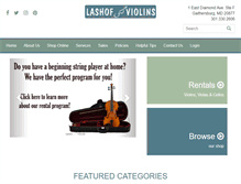 Tablet Screenshot of lashofviolins.com